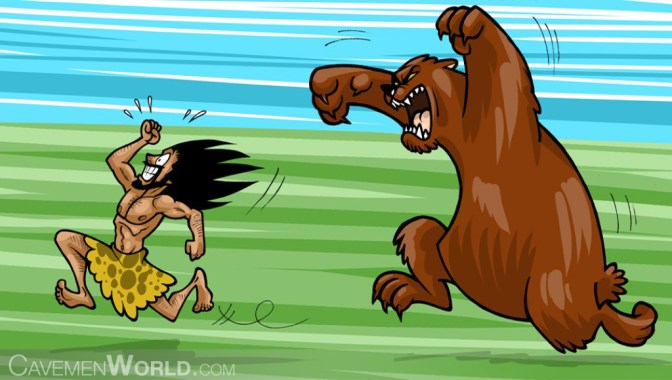 adrenaline-the-bodys-kick-starter-a-huge-bear-is-attacking-a-caveman